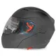 Casca moto flip up X-One cu ochelari de soare, negru mat