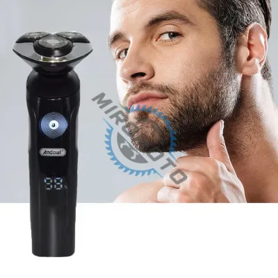 Aparat de ras profesional, fara fir, 60 min autonomie, barbierit umed si uscat, incarcare rapida USB, lame oscilante, impermeabil, negru Aparat de ras profesional, fara fir, 60 min autonomie, barbierit umed si uscat, incarcare rapida USB, lame oscilante, impermeabil, negru