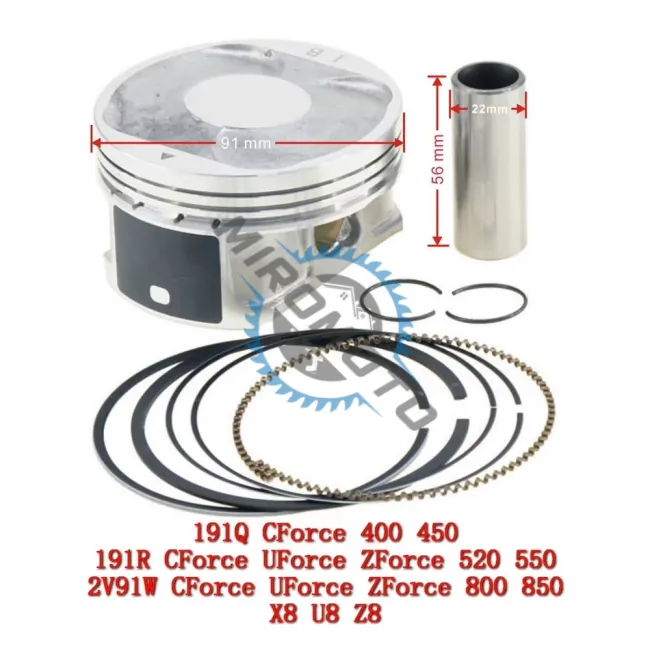 Set motor / kit cilindru ATV CF Moto 400cc (191Q)