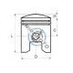 Kit piston scuter 2T 125cc Yamaha RX125 (56mm) Kit piston scuter 2T 125cc Yamaha RX125 (56mm)