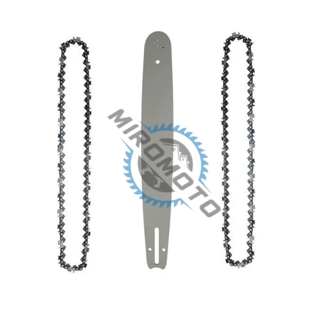 Set lama si 2 lanturi pentru drujba de constructii, 22,5 dinti/45 pinteni, pas 3/8LP, canal 1.3 mm, lungime 12”/30 cm