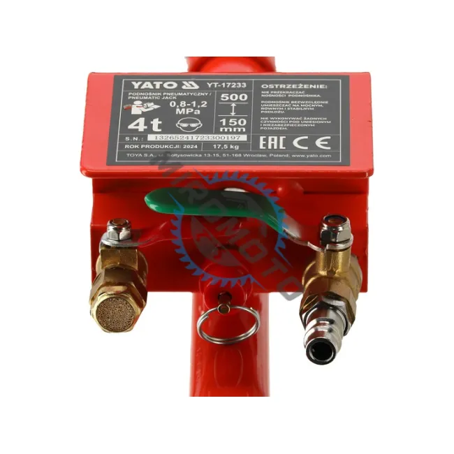 Cric pneumatic, perna de aer, inaltator, 4T, Yato YT-17233