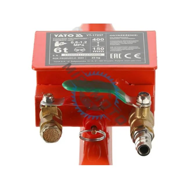 Cric pneumatic, perna de aer, 6T, Yato YT-17237