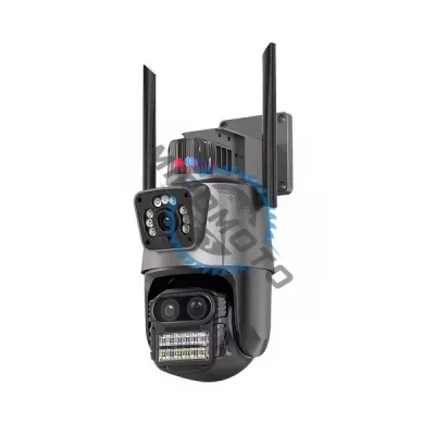 Camera de supraveghere lentila dubla 6 MP, P2P conexiune WIFI 2.4G, rotire 350 grade PTZ cu senzor de miscare, alarma, detectie umana Camera de supraveghere lentila dubla 6 MP, P2P conexiune WIFI 2.4G, rotire 350 grade PTZ cu senzor de miscare, alarma, detectie umana