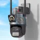 Camera de supraveghere lentila dubla 6 MP, P2P conexiune WIFI 2.4G, rotire 350 grade PTZ cu senzor de miscare, alarma, detectie umana Camera de supraveghere lentila dubla 6 MP, P2P conexiune WIFI 2.4G, rotire 350 grade PTZ cu senzor de miscare, alarma, detectie umana