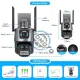 Camera de supraveghere lentila dubla 6 MP, P2P conexiune WIFI 2.4G, rotire 350 grade PTZ cu senzor de miscare, alarma, detectie umana Camera de supraveghere lentila dubla 6 MP, P2P conexiune WIFI 2.4G, rotire 350 grade PTZ cu senzor de miscare, alarma, detectie umana