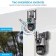 Camera de supraveghere lentila dubla 6 MP, P2P conexiune WIFI 2.4G, rotire 350 grade PTZ cu senzor de miscare, alarma, detectie umana Camera de supraveghere lentila dubla 6 MP, P2P conexiune WIFI 2.4G, rotire 350 grade PTZ cu senzor de miscare, alarma, detectie umana