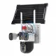 Camera de supraveghere dubla, panou solar, conexiune WIFI , 4+4 MP HD, FULL Color, 355°, alarma, senzor de miscare, vedere nocturna led ir, microfon