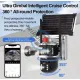 Camera de supraveghere dubla, panou solar, conexiune WIFI , 4+4 MP HD, FULL Color, 355°, alarma, senzor de miscare, vedere nocturna led ir, microfon