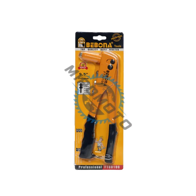 Cleste pentru pop-nituri, Bebona 80106, 2.4mm - 4.8mm, 240 mm, duze si cheie inclusa Cleste pentru pop-nituri, Bebona 80106, 2.4mm - 4.8mm, 240 mm, duze si cheie inclusa