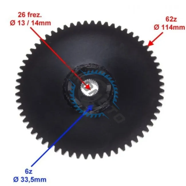 Fulie zimtata racire variator Honda Dio 4T (Model 2)