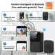 Sonerie Fara fir Wireless VideoGuest, vedere nocturna, Control la distanta prin aplicatie dedicata TuyaSmart, Raza de actiune pana la 150m, Cu microfon bidirectional, Negru, Miromoto® Sonerie Fara fir Wireless VideoGuest, vedere nocturna, Control la distanta prin aplicatie dedicata TuyaSmart, Raza de actiune pana la 150m, Cu microfon bidirectional, Negru, Miromoto®