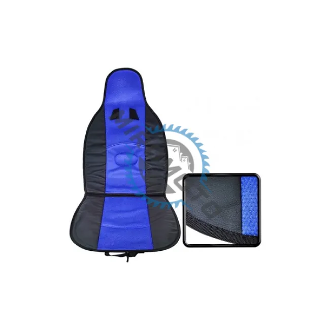 Husa scaun auto, universala, ofera protectie scaun fata, design elegant, negru-albastru Husa scaun auto, universala, ofera protectie scaun fata, design elegant, negru-albastru