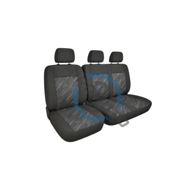 Huse auto universale pentru autoutilitare / dube / van-uri, material textil 2+1 pentru scaun sofer + bancheta stanga, burete 10mm + 5mm, negru Huse auto universale pentru autoutilitare / dube / van-uri, material textil 2+1 pentru scaun sofer + bancheta stanga, burete 10mm + 5mm, negru