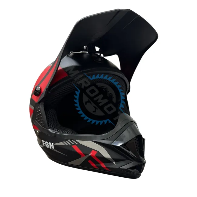Casca cross Atv, Enduro, culoare Negru / Rosu, marimea L (59-60)