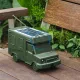 Boxa portabila, 10W, Bluetooth V5.0, Usb, TF Card, Radio Fm, 1500mAh, incarcare solara, tip camper, verde Boxa portabila, 10W, Bluetooth V5.0, Usb, TF Card, Radio Fm, 1500mAh, incarcare solara, tip camper, verde