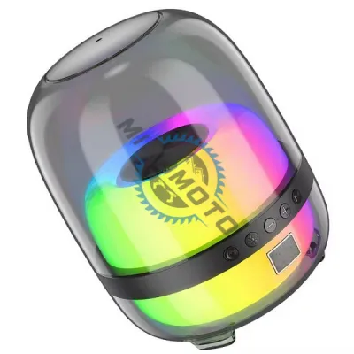 Boxa portabila, 10W, Bluetooth V5.3+EDR, Usb, TF Card, 1500mAh, transparent, RGB Color, incarcare type-c, transparent-alb Boxa portabila, 10W, Bluetooth V5.3+EDR, Usb, TF Card, 1500mAh, transparent, RGB Color, incarcare type-c, transparent-alb