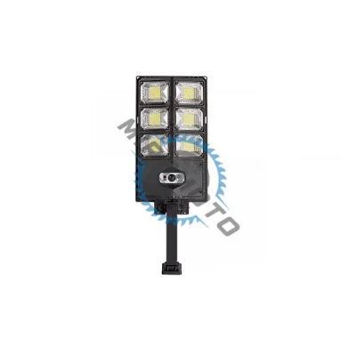Lampa solara stradala cu panou solar si telecomanda, 60W, suport incorporat, 6 celulele led, rezistent la apa, senzor de miscare si lumina Lampa solara stradala cu panou solar si telecomanda, 60W, suport incorporat, 6 celulele led, rezistent la apa, senzor de miscare si lumina