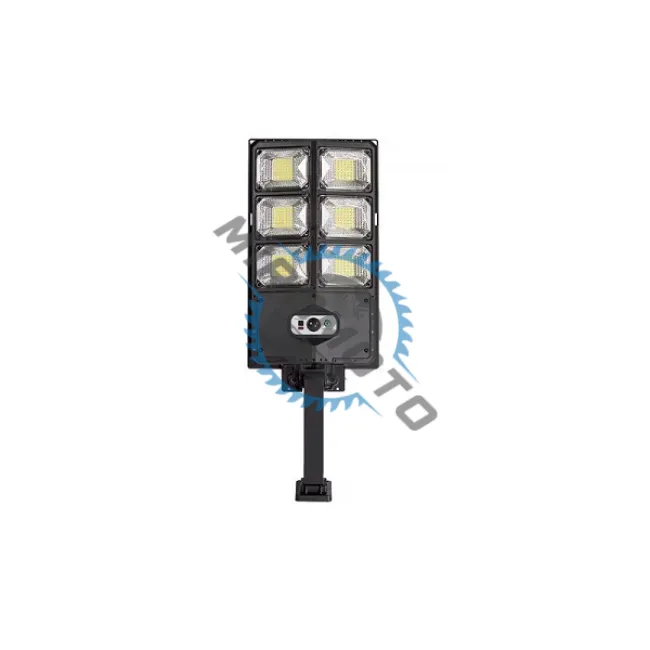 Lampa solara stradala cu panou solar si telecomanda, 60W, suport incorporat, 6 celulele led, rezistent la apa, senzor de miscare si lumina