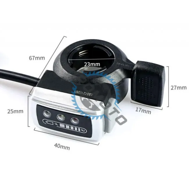 Maneta acceleratie "la deget" bicicleta / trotineta electrica, model 1, 36V