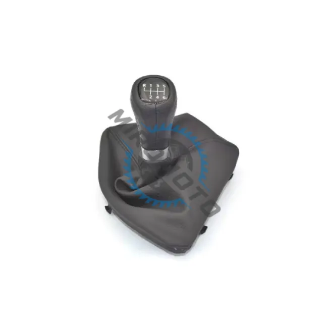 Manson schimbator imitatie piele si maner compatibil BMW cu 2 adaptoare pentru 5 si 6 viteze, seria 5 / 6 / 7 / x5