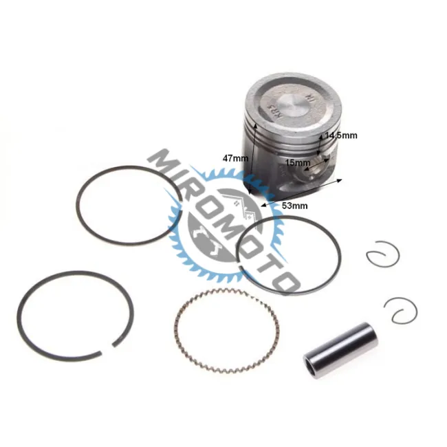 Kit piston atv 250cc (53mm , bolt 15mm) 4T - in 2 pistoane