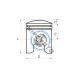 Kit piston atv cross 150cc Loncin (62mm, bolt 15mm) 4t