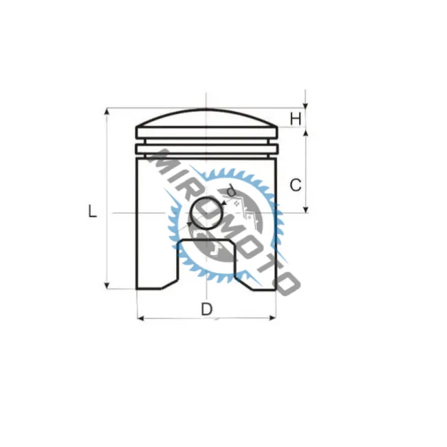 Kit piston atv quad 250cc, STXE (67mm, bolt 16mm)