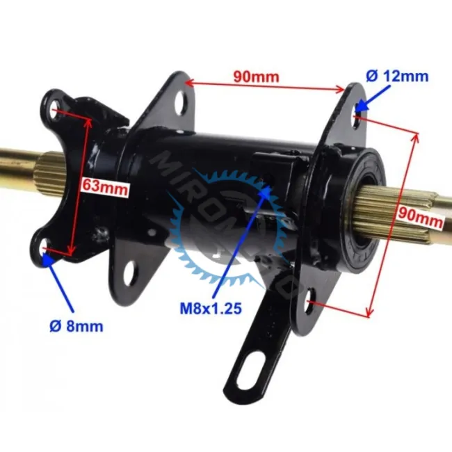 Ax punte spate ansamblu, atv 110-125cc