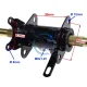 Ax punte spate ansamblu, atv 110-125cc