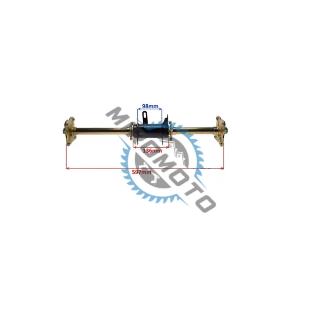 Ax punte spate ansamblu, fara pinion si disc frana, atv 90-110cc, model 2