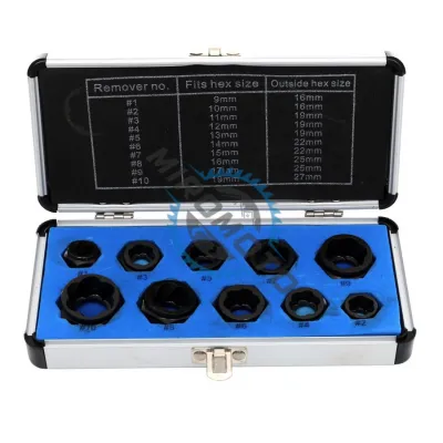 Set extractoare suruburi si piulite, Kraft&Dele KD10268, 10 piese