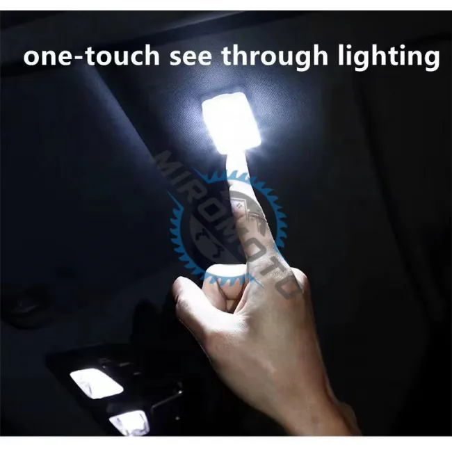Lampa led auto portabila, lumina alba, reincarcabila, prindere adeziva, 28 x 60mm, atingere tactila
