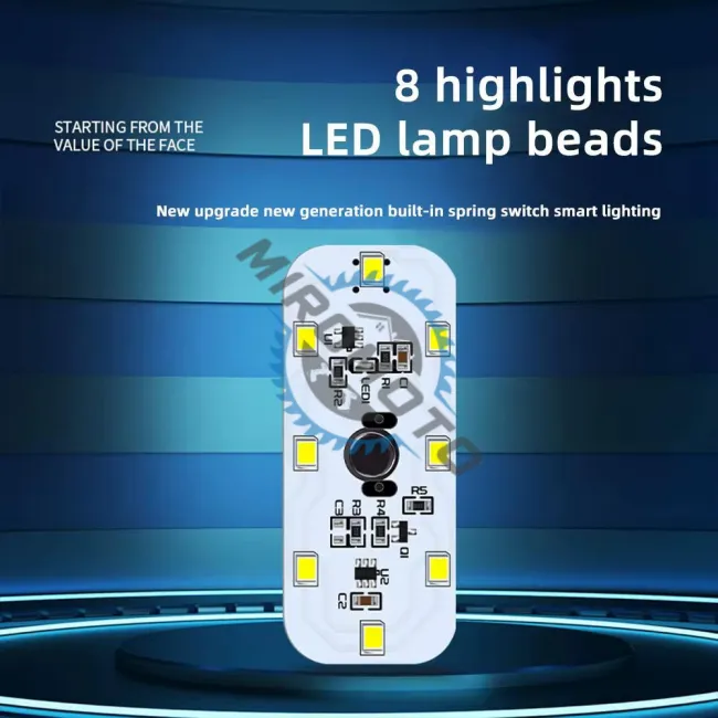 Lampa led auto portabila, lumina alba, reincarcabila, prindere adeziva, 28 x 60mm, atingere tactila
