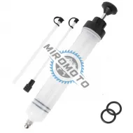 Pompa extractor fluid auto, seringa pentru schimb de ulei cu furtun, aspirator manual de combustibil si umplere, 500ml, transparent, pentru ulei si lichide mecanice