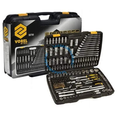 Trusa de scule profesionala Vorel 58700, 216 piese, XXL