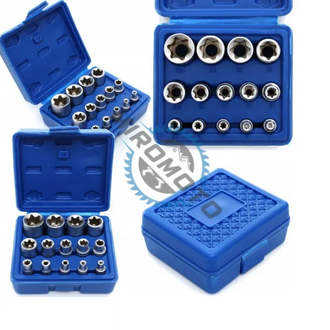 Set capete chei tubulare, Kraft&Dele KD10335, profil torx interior E4-E24 mm, 14 bucati Set capete chei tubulare, Kraft&Dele KD10335, profil torx interior E4-E24 mm, 14 bucati