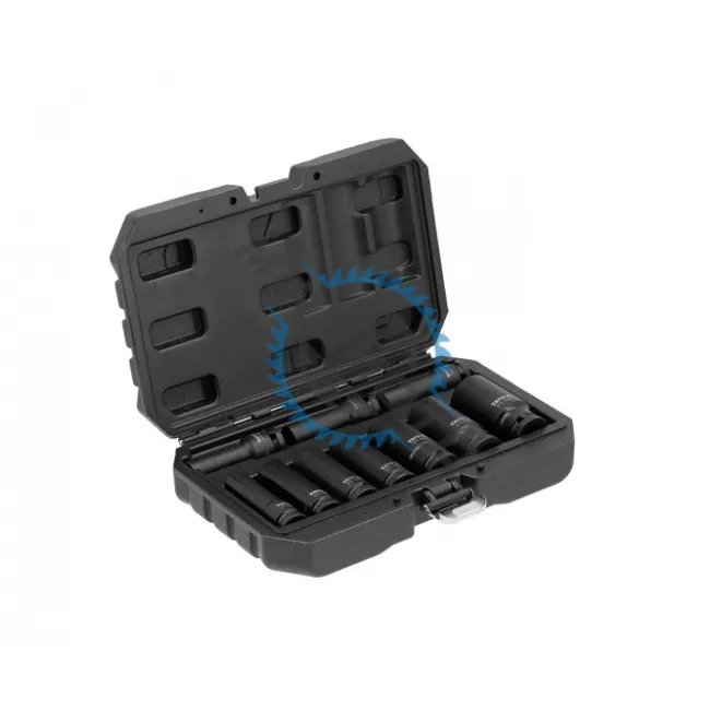 Set chei tubulare adanci de impact 1/2'', 10 piese, Yato YT-10557 Set chei tubulare adanci de impact 1/2'', 10 piese, Yato YT-10557