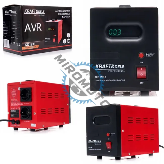 Stabilizator de tensiune, Kraft&Dele KD1933, 2000VA, 230V Stabilizator de tensiune, Kraft&Dele KD1933, 2000VA, 230V