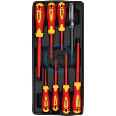 Set surubelnite cu profil PH si plat, Yato YT-55462, 8 bucati, izolatie 1000 V Set surubelnite cu profil PH si plat, Yato YT-55462, 8 bucati, izolatie 1000 V