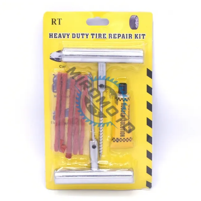 Kit reparatie pana anvelope auto, maner metal