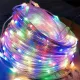 Instalatie de craciun led, cu mufa usb, control telecomanda si aplicatie pe telefon, lungime 10 metri, RGB, IP65