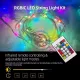 Instalatie de craciun led, cu mufa usb, control telecomanda si aplicatie pe telefon, lungime 10 metri, RGB, IP65
