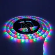 Banda led 5 metri, 12v cu adaptor, lumina RGB, telecomanda, adeziva