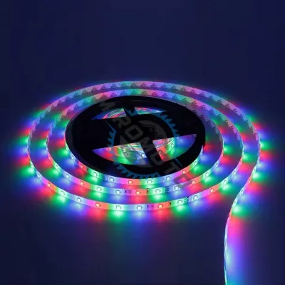 Banda led 5 metri, 12v cu adaptor, lumina RGB, telecomanda, adeziva Banda led 5 metri, 12v cu adaptor, lumina RGB, telecomanda, adeziva