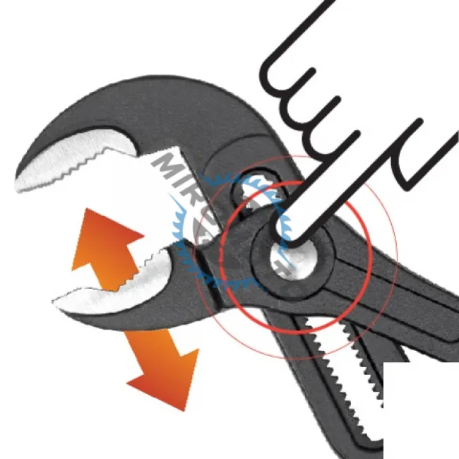 Cleste profesional tip papagal, reglare rapida cu buton, lungime 250mm, model 12090A