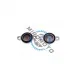 Set 2 capace supapa, cromate, pentru Lifan 125 / 140 / 150, 4t
