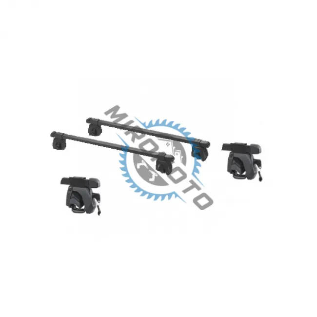Set 2 bare transversale metalice pentru portbagaj cu cheie, lungime ajustabila pana la 120cm
