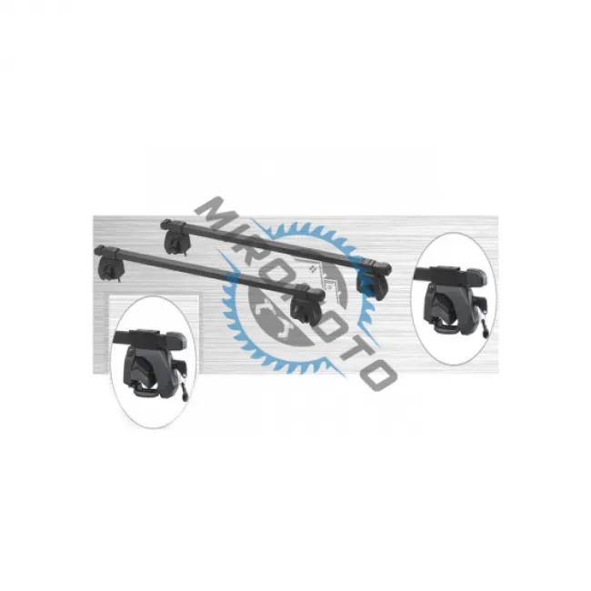 Set 2 bare transversale metalice pentru portbagaj cu cheie, lungime ajustabila pana la 120cm
