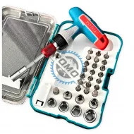 Set 31 de surubelnite cu clichet si maner in T, Total TACSD30316